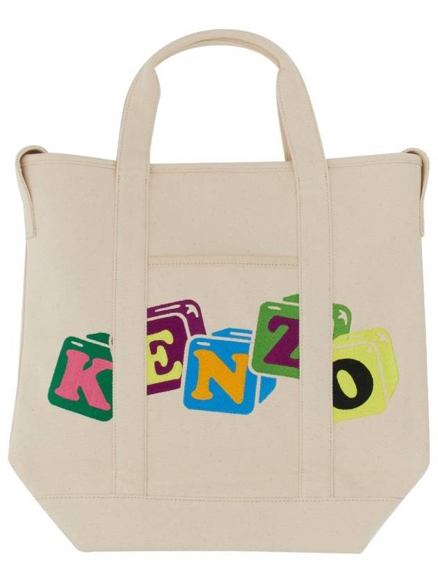 Boke Boy Strap Tote Bag White - KENZO - BALAAN 2