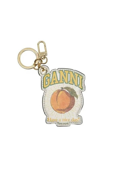 Unisex Peach Keychain A5000-135 - GANNI - 1