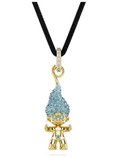 Swarovski Good Luck Trolls Pendant Necklace in Blue/Gold-tone - SWAROVSKI - BALAAN 2