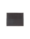 Men s Grained Leather Card Holder Charcoal Gray 271688 - EMPORIO ARMANI - BALAAN 1