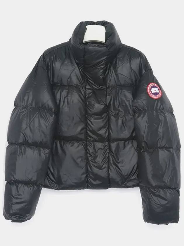 Cypress Cropped Padding Black - CANADA GOOSE - BALAAN 4