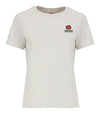 Boke Flower Logo Embroidery Short Sleeve T Shirt Pale Grey - KENZO - BALAAN 2