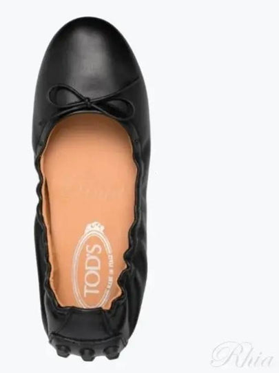 Leather Bubble Ballerina Black - TOD'S - BALAAN 2