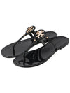 Miller Mini Flat Thong Flip Flop Black - TORY BURCH - BALAAN 4