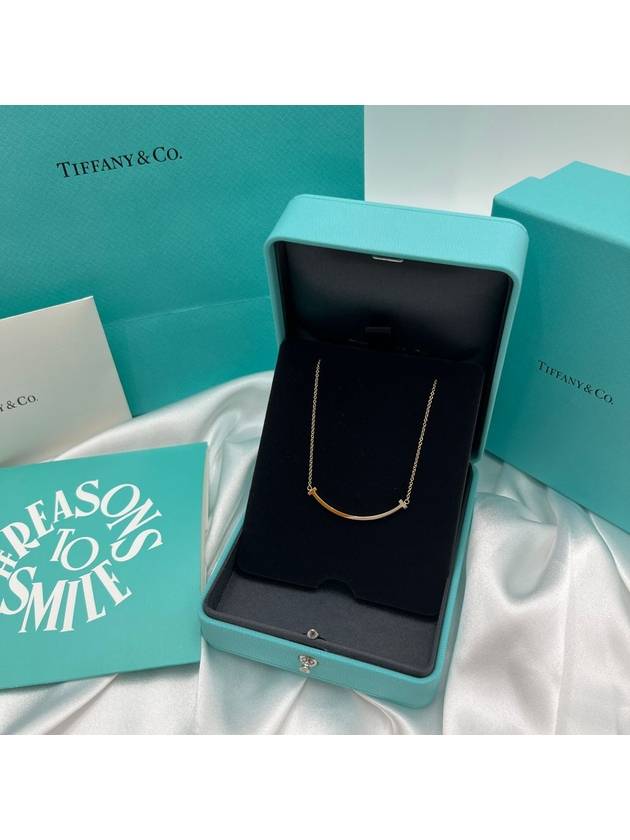 Smile Pendant Small Necklace Rose Gold - TIFFANY & CO. - BALAAN 2