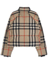 Check Crop Puffer Padding Archive Beige - BURBERRY - BALAAN 3