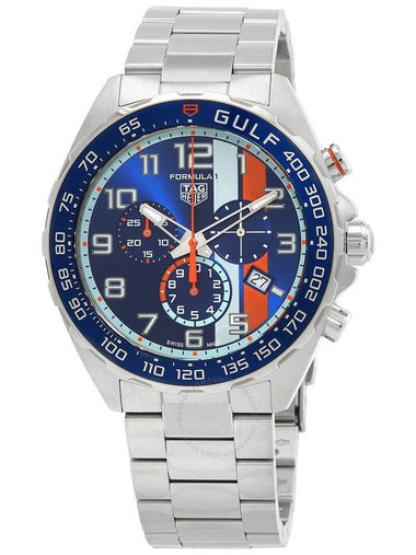 Tag Heuer Formula 1 X Gulf Chronograph Quartz Blue Dial Men's Watch CAZ101AT.BA0842 - TAG HEUER - BALAAN 1