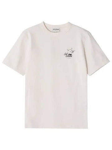 SPCKNPMU00101 P709 Cafe Kitsune Barista Fox Print Short Sleeve T Shirt - MAISON KITSUNE - BALAAN 1