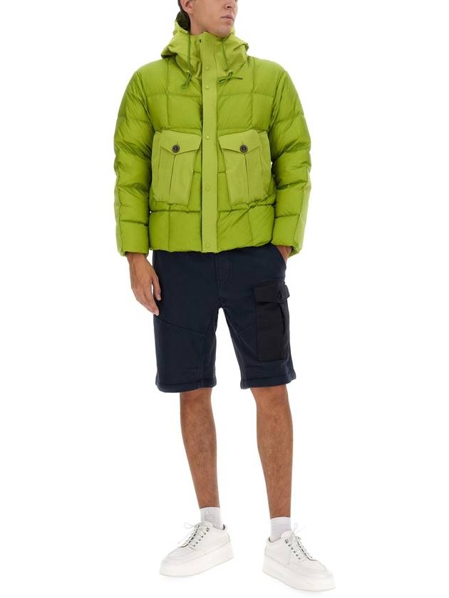 Tempest Combo Down Jacket Green - TEN C - BALAAN 3