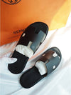 Izmir Sandal Calfskin & Noir - HERMES - BALAAN 10