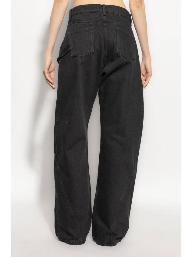 JW Anderson Jeans With Logo, Women's, Black - JW ANDERSON - BALAAN 4