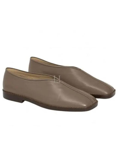 Square Toe Flat Five Loafer Slippers Beige - LEMAIRE - BALAAN 2