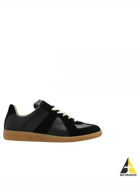 Replica Calfskin Low Top Sneakers Black - MAISON MARGIELA - BALAAN 2