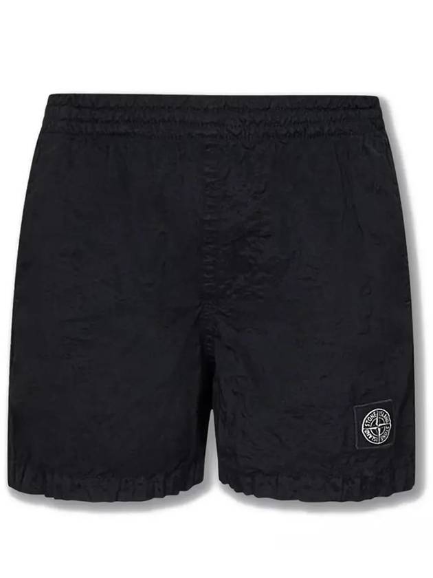 Kids Nylon Metal Swim Short Black - STONE ISLAND - BALAAN 2