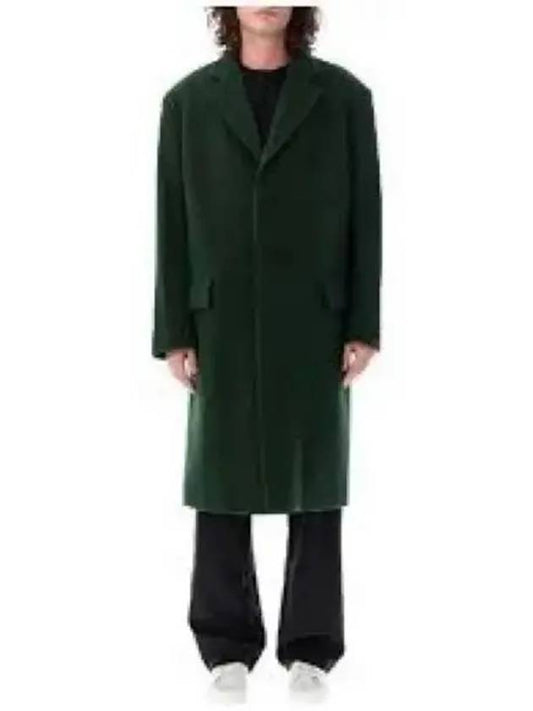 Notched Lapel Single Breasted Single Coat Green - MARNI - BALAAN 2