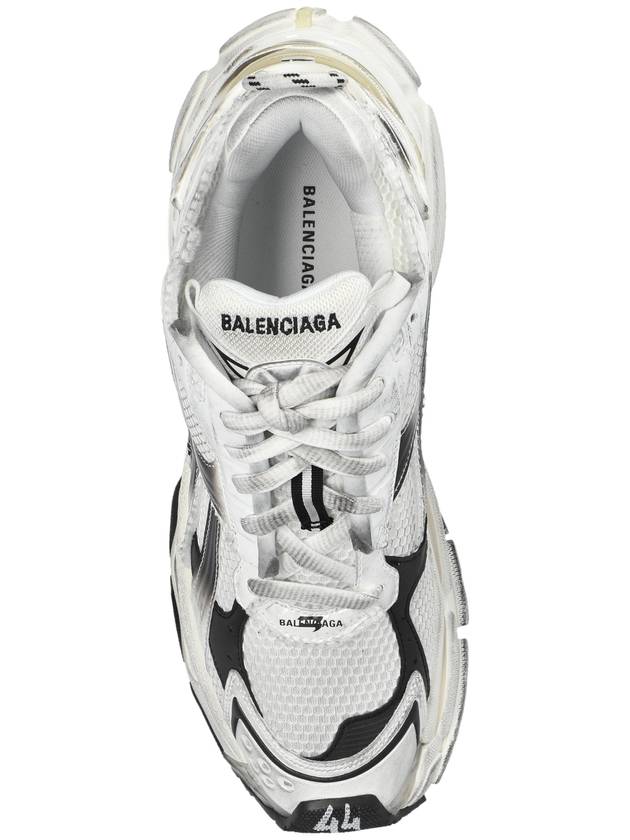 Runner Gradient Low Top Sneakers White Black - BALENCIAGA - BALAAN 7