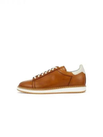 Men s Layered Sole Leather Sneakers Camel 270288 - BRUNELLO CUCINELLI - BALAAN 1