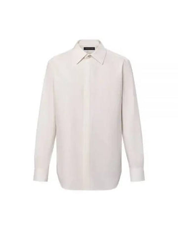 Long sleeved silk and cotton blend evening shirt 1AFWGS - LOUIS VUITTON - BALAAN 1