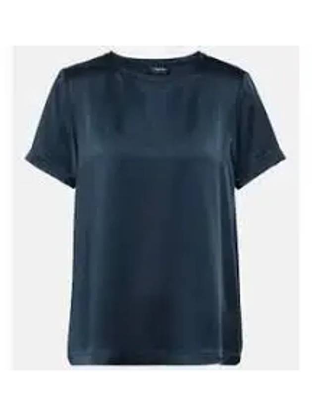 Rebecca Acetate Short Sleeve T-Shirt Navy - MAX MARA - BALAAN 2