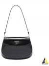 Cleo Brushed Flap Shoulder Bag Black - PRADA - BALAAN 2