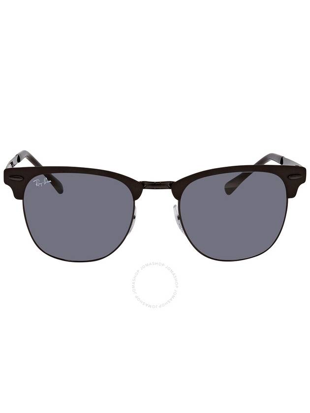 Eyewear Clubmaster Metal Sunglasses Black Blue - RAY-BAN - BALAAN 2