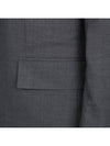 4 Bar Wool Jacket Grey - THOM BROWNE - BALAAN 9