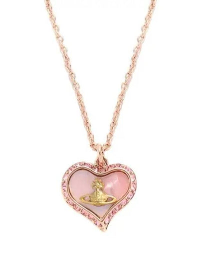 Petra Heart Logo Necklace Rose - VIVIENNE WESTWOOD - BALAAN 2