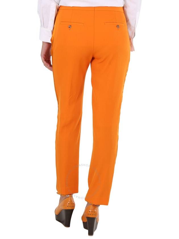 Burberry Ladies Deep Orange Aimi Mid-Rise Tailored Trousers, Brand Size 12 (US Size 10) - BURBERRY - BALAAN 3