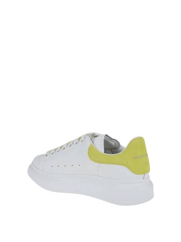 Larry Leather Low Top Sneaker White Lime - ALEXANDER MCQUEEN - BALAAN 4