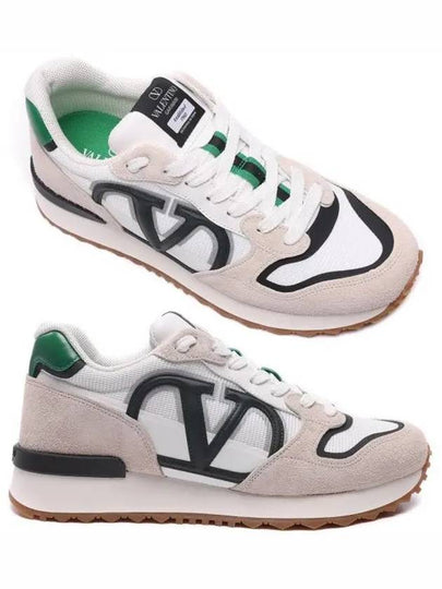 V Logo Low Top Sneakers White - VALENTINO - BALAAN 2