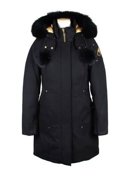 Gold Stirling Parka Black Fox Fur Black - MOOSE KNUCKLES - BALAAN 2