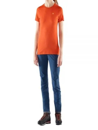 Women's Bergtagen ThinWool Short Sleeve T-Shirt Orange - FJALL RAVEN - BALAAN 2