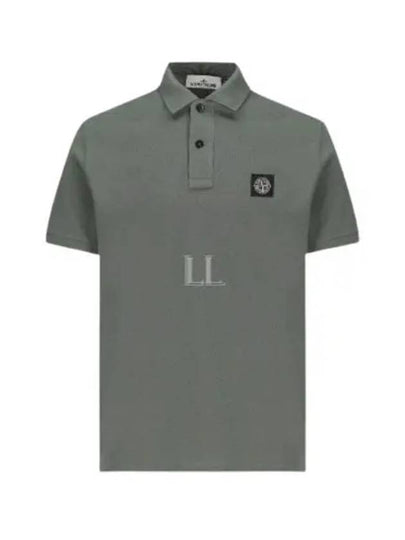 Pique Stretch Cotton Short Sleeve Polo Shirt Dark Green - STONE ISLAND - BALAAN 2