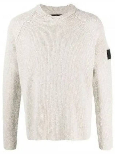 Shadow Project Waffen Patch Badge Knit Top Grey - STONE ISLAND - BALAAN 2