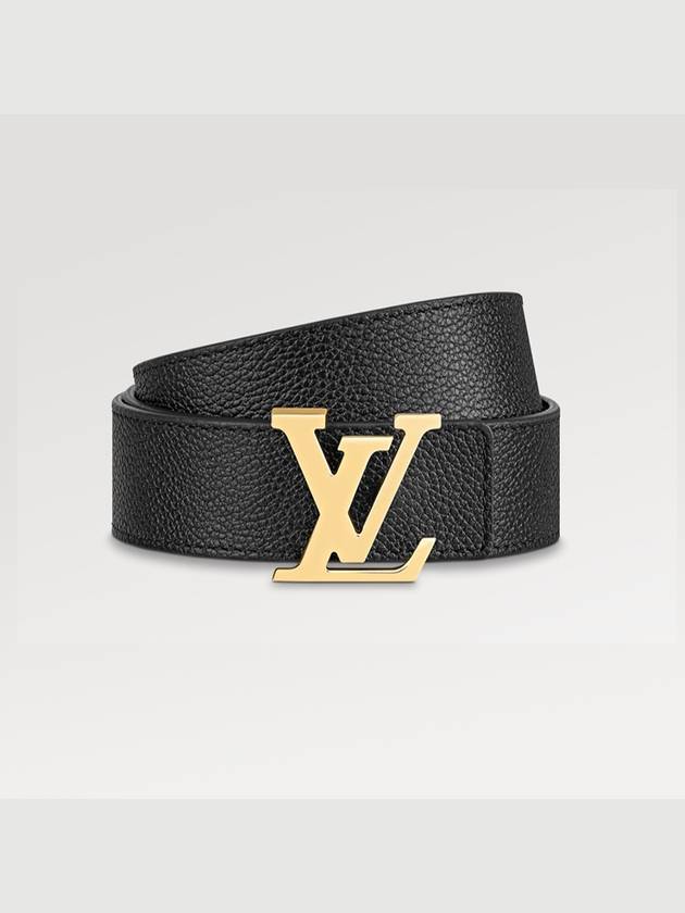 LV Initiales Reversible 30MM Leather Belt Black Brown - LOUIS VUITTON - BALAAN.