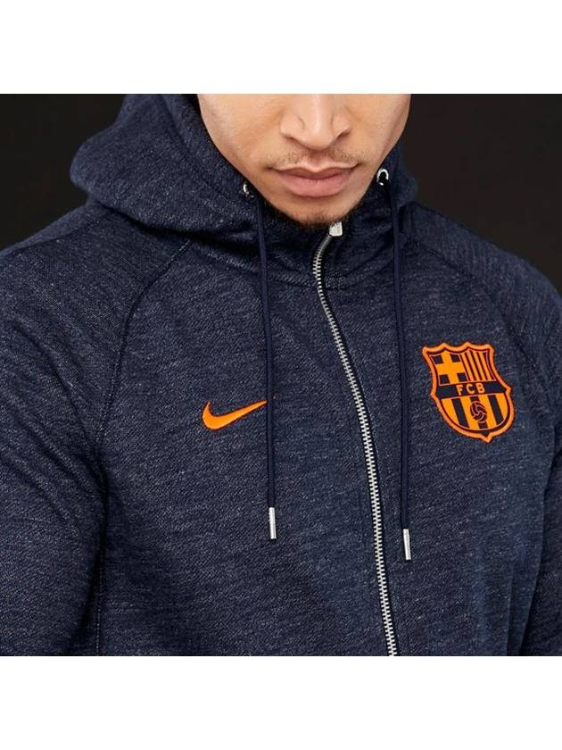 01886697473X BarcelonaAuthentic Hooded Zip Jacket 17 18 SeasonNavy - NIKE - BALAAN 6