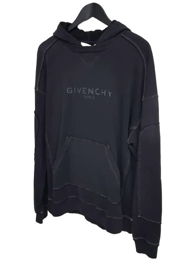 Paris Logo Hoodie Black - GIVENCHY - BALAAN 4