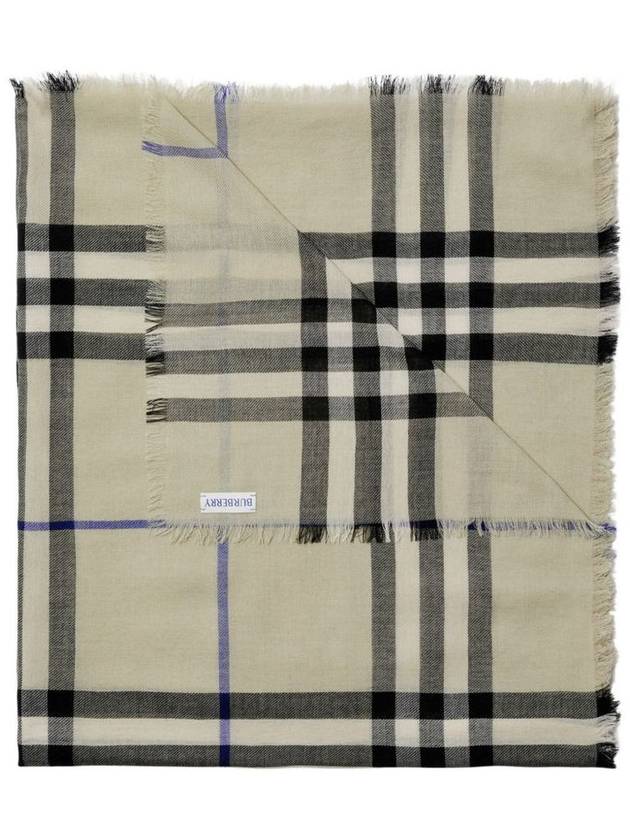 Vintage Check Wool Scarf Beige - BURBERRY - BALAAN 6