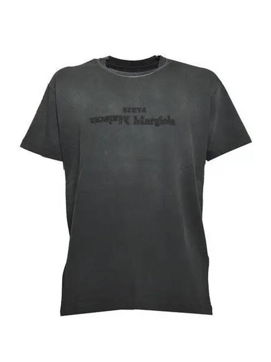Reverse Logo Short Sleeve T-Shirt Washed Black - MAISON MARGIELA - BALAAN 2