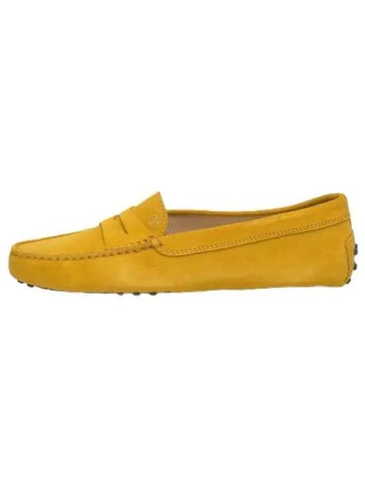 Gomino Suede Driving Shoes Yellow Loafer - TOD'S - BALAAN 1