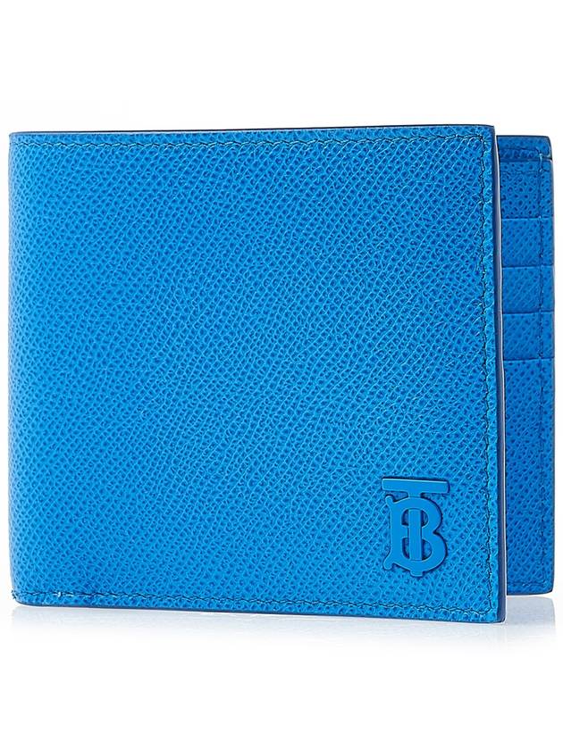 TB Logo Bifold Grainy Leather Half Wallet Vivid Blue - BURBERRY - BALAAN 2