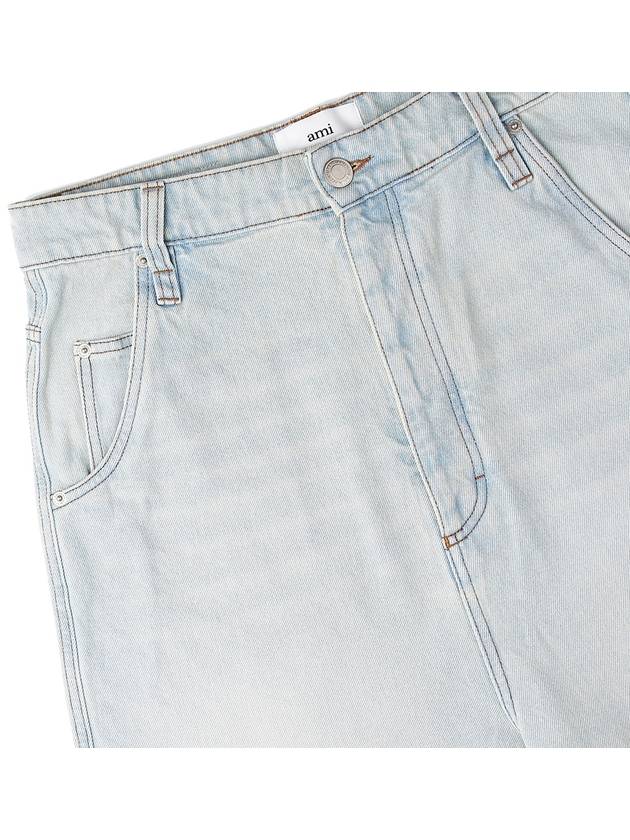 Alex Denim Bermuda Shorts Light Blue - AMI - BALAAN 5