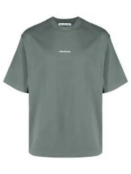 Small Logo Short Sleeve T-Shirt Cedar Green - ACNE STUDIOS - BALAAN 2