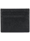 Saffiano Leather Triangle Logo Card Wallet Black Gold - PRADA - BALAAN 4