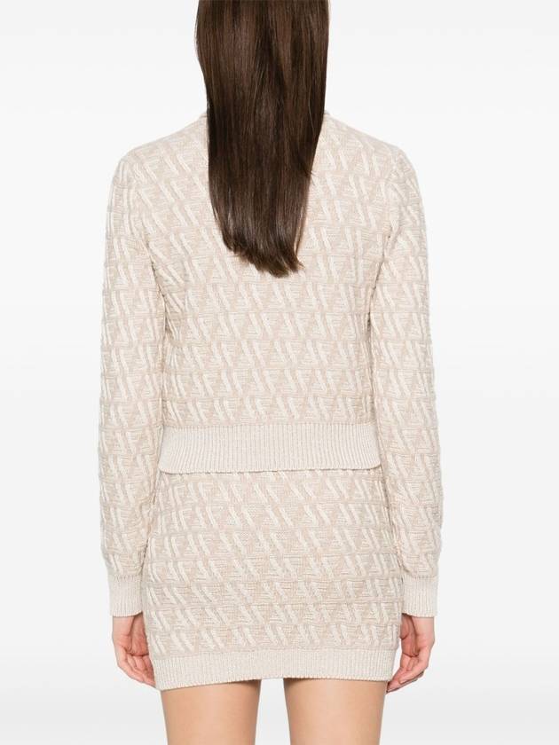 Turtleneck Knit Top Beige - FENDI - BALAAN 5