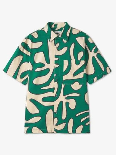 Print Shirt Botanical Green C84635240AP692 - CLOSED - BALAAN 1