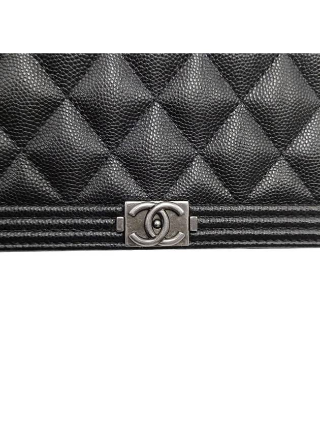 Women s AP1117 Black Caviar Boy Bag WOC Chain Cross - CHANEL - BALAAN 8