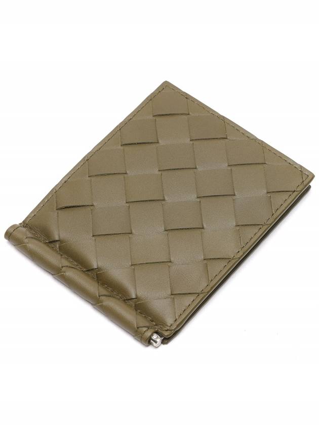 Intrecciato Money Clip Half Wallet Mud - BOTTEGA VENETA - BALAAN 6