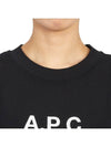 Mae Pique Mesh Short Sleeve T-Shirt Black - A.P.C. - BALAAN 7