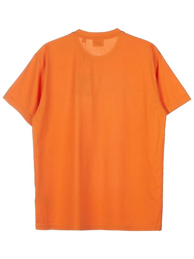 Embroidered Logo Short Sleeve T-Shirt Orange - BURBERRY - BALAAN 3